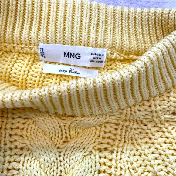 MNG 100% Cotton Jumper in Sunshine Yellow - Picture 4 of 5